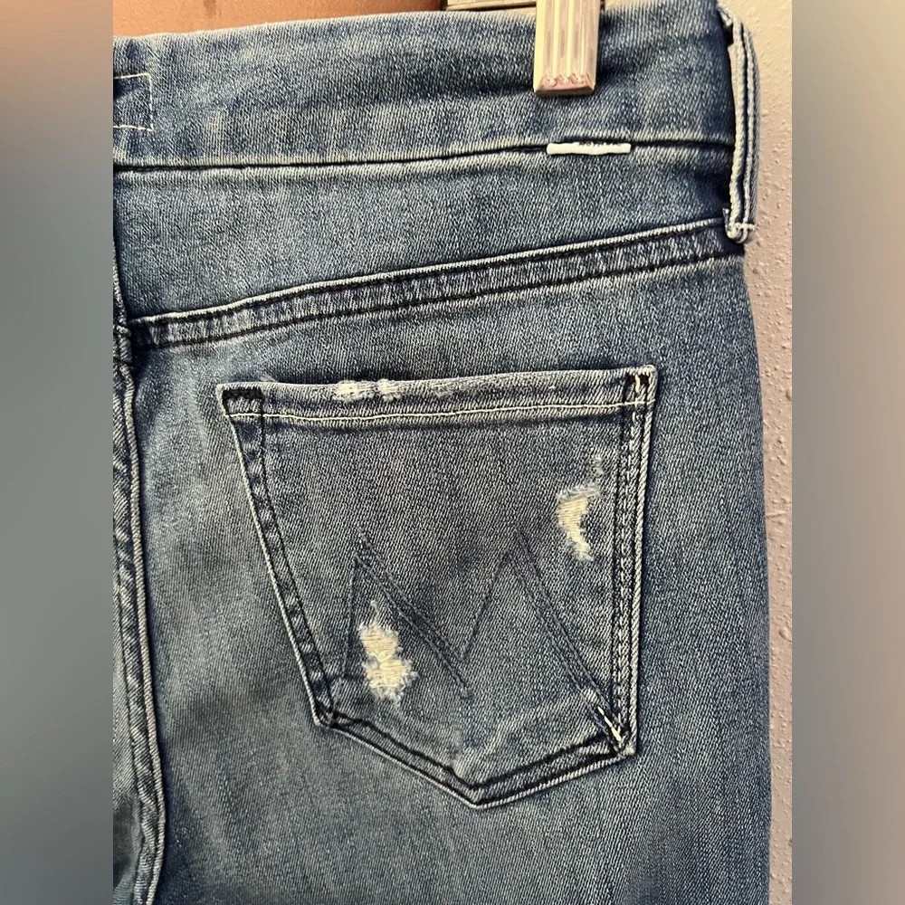 Mother The Looker Crop In Graffiti Girl Size 29 New - Picture 5 of 12